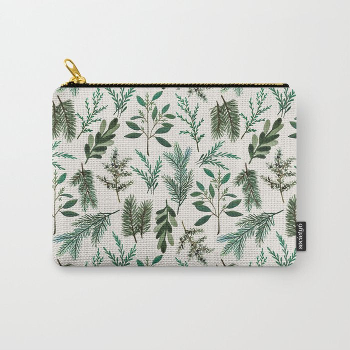 Winter Branch Pattern Carry All Pouch Gallery Image 1