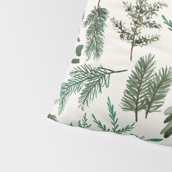 Winter Branch Pattern Pillow Sham Gallery Image 4