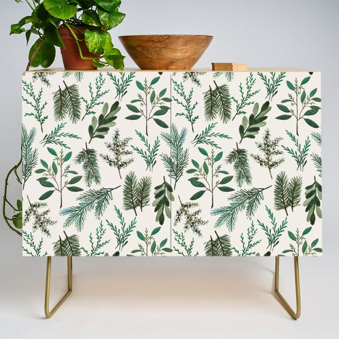 Winter Branch Pattern Credenza Gallery Image 1