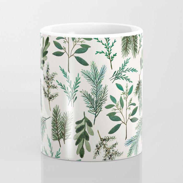Winter Branch Pattern Coffee Mug Gallery Image 4
