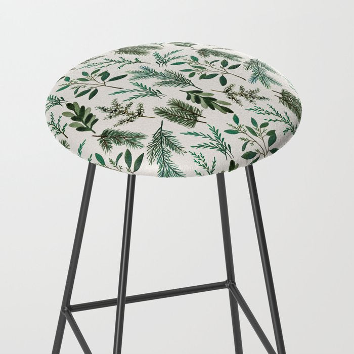 Winter Branch Pattern Stool Gallery Image 2