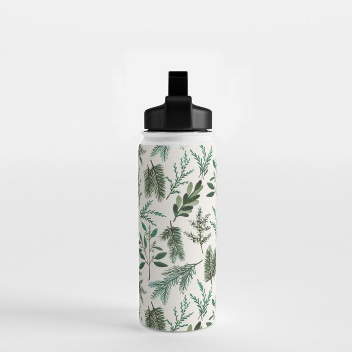Winter Branch Pattern Water Bottle Gallery Image 2
