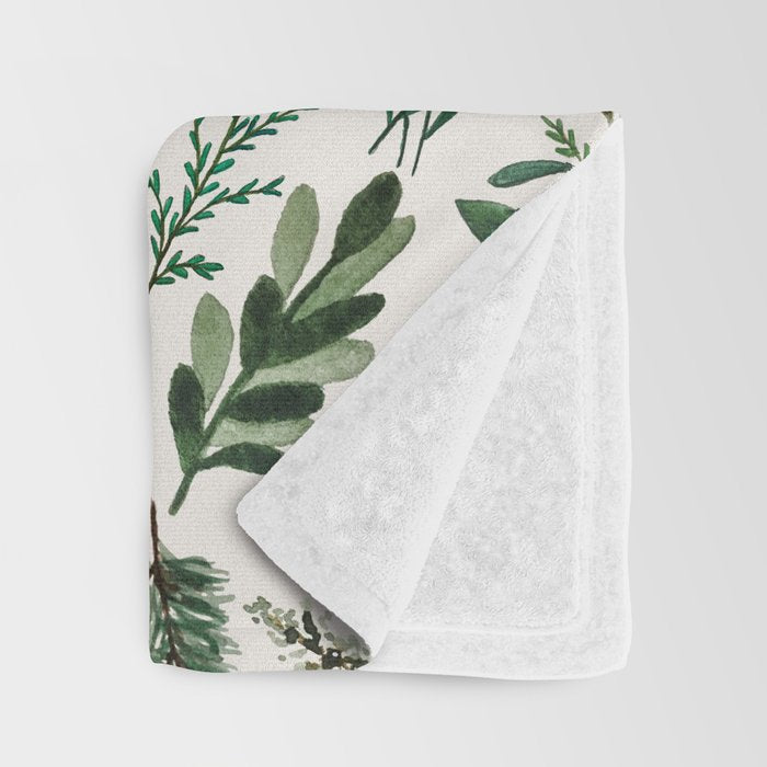 Winter Branch Pattern Throw Blanket Gallery Image 3