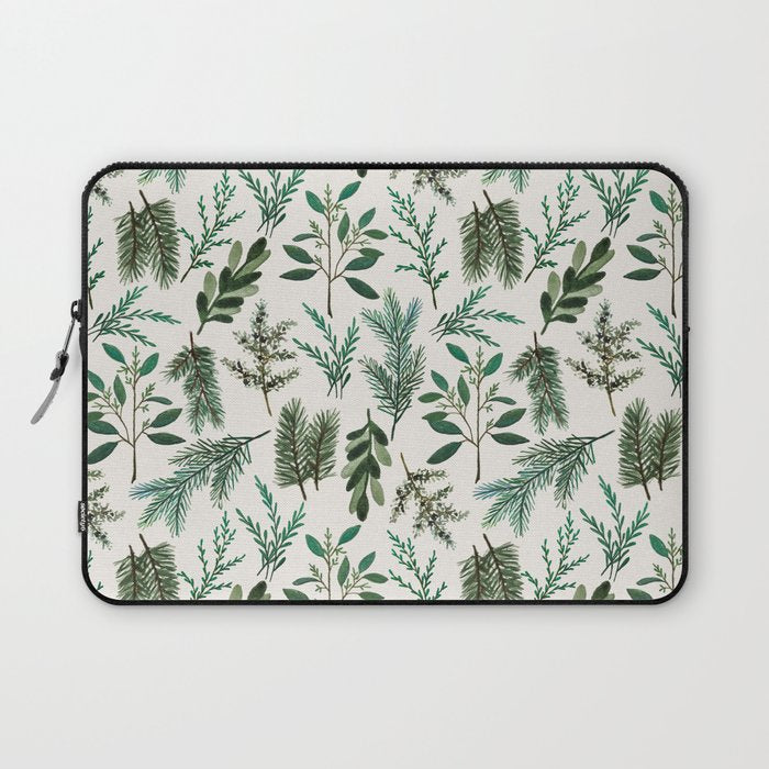Winter Branch Pattern Laptop Sleeve Gallery Image 1
