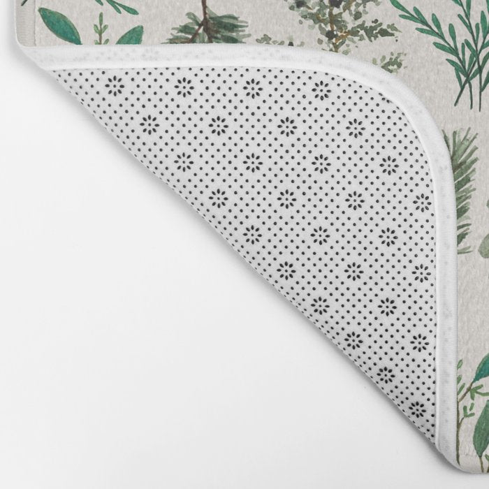 Winter Branch Pattern Bath Mat Gallery Image 2