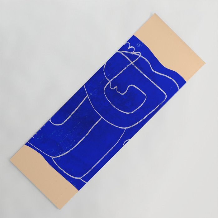 Abstract line art Figure 7 Yoga Mat Gallery Image 1