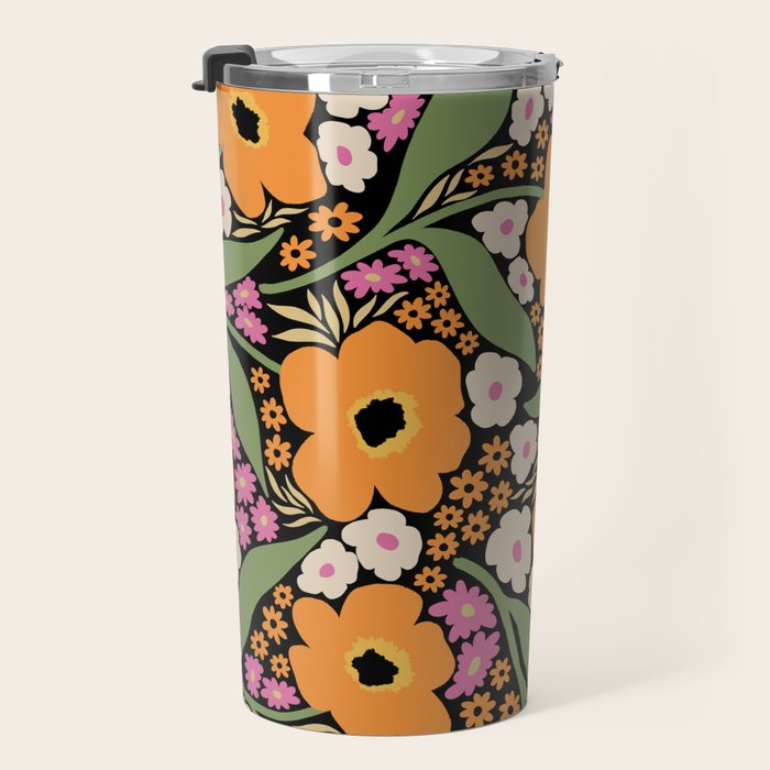 Floral pattern III Travel Mug Gallery Image 3