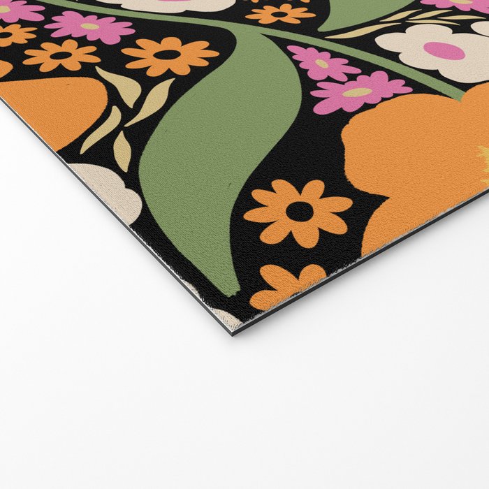 Floral pattern III Welcome Mat Gallery Image 2