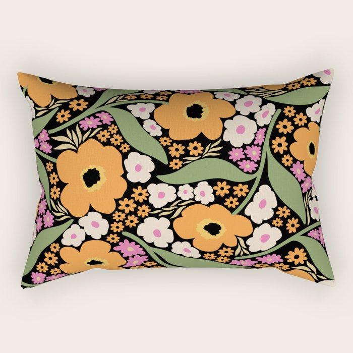 Floral pattern III Rectangular Pillow Gallery Image 1
