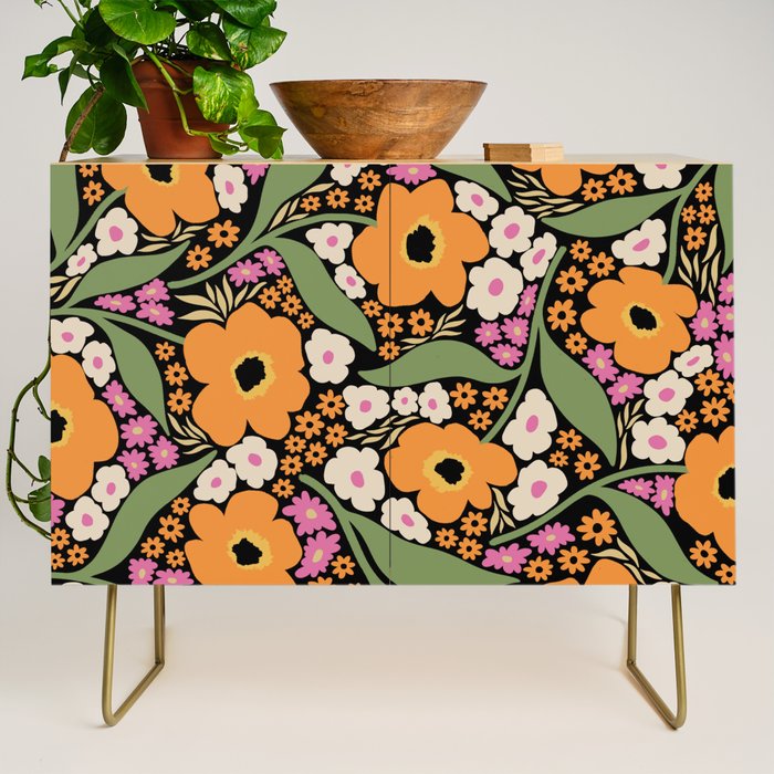 Floral pattern III Credenza Gallery Image 1