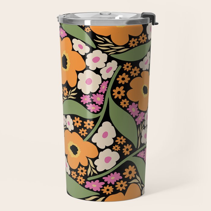 Floral pattern III Travel Mug Gallery Image 2