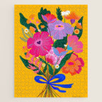 flower bouquet Pink Tangerine Jigsaw Puzzle Gallery Image 1