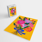 flower bouquet Pink Tangerine Jigsaw Puzzle Gallery Image 2