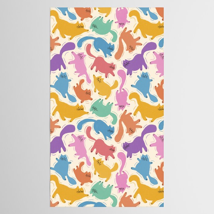 Rainbow Cats Tablecloth Gallery Image 2