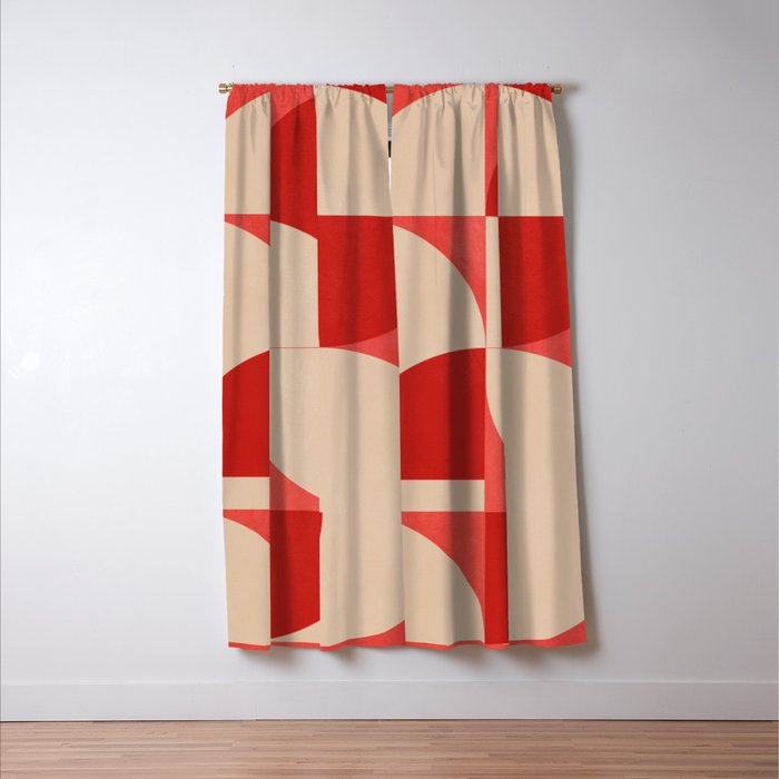 Modern geometric shapes 56 Window Curtain Gallery Image 3