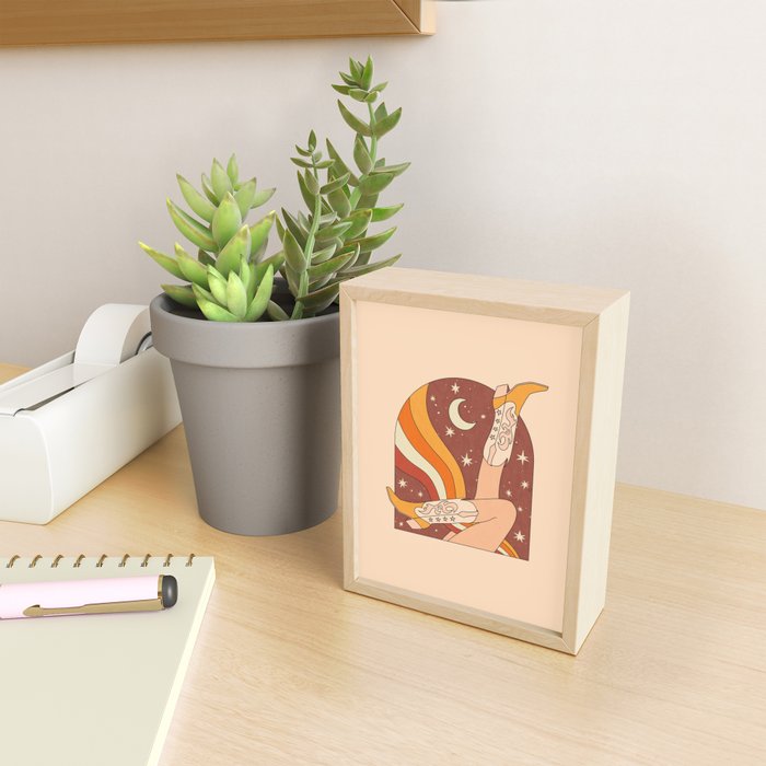 Neutral 70s Western Boots Mini Art Print Gallery Image 2