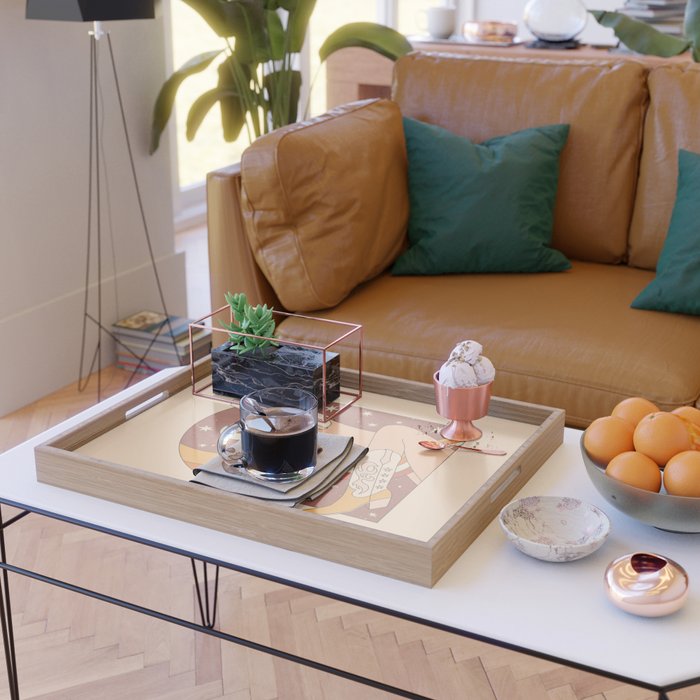 Neutral 70s Western Boots Serving Tray Gallery Image 2