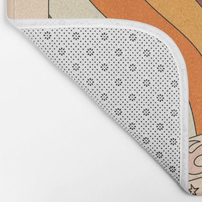 Neutral 70s Western Boots Bath Mat Gallery Image 2