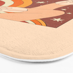 Neutral 70s Western Boots Bath Mat Gallery Image 3