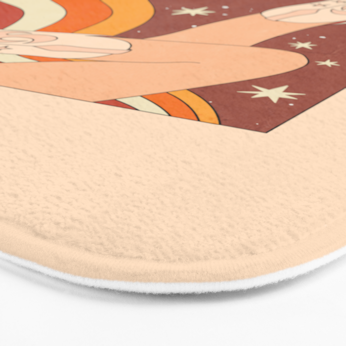 Neutral 70s Western Boots Bath Mat Gallery Image 3