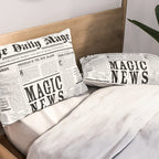 The Daily Mage Fantasy Newspaper Pillow Sham Gallery Image 2