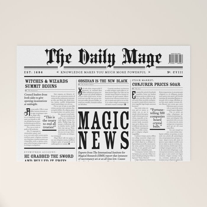 The Daily Mage Fantasy Newspaper Welcome Mat Gallery Image 1