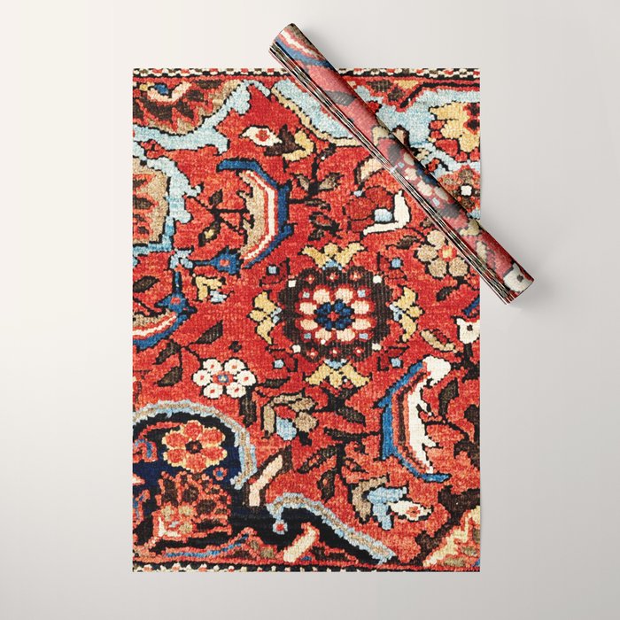 Mahal Vagireh Arak West Persian Rug Sampler Print Wrapping Paper Gallery Image 1