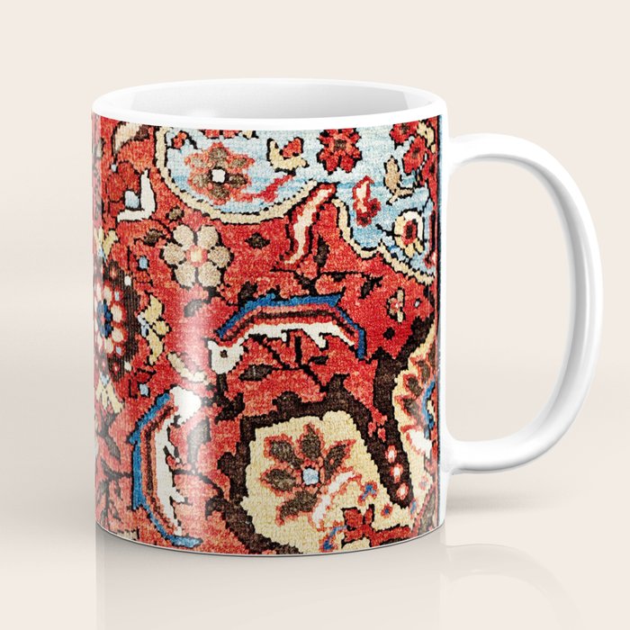 Mahal Vagireh Arak West Persian Rug Sampler Print Coffee Mug Gallery Image 1