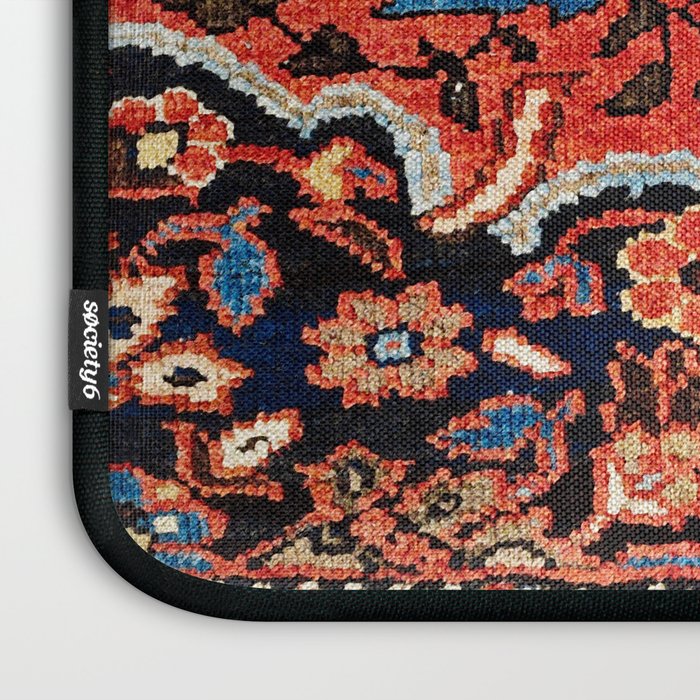 Mahal Vagireh Arak West Persian Rug Sampler Print Laptop Sleeve Gallery Image 3