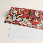 Mahal Vagireh Arak West Persian Rug Sampler Print Wrapping Paper Gallery Image 2