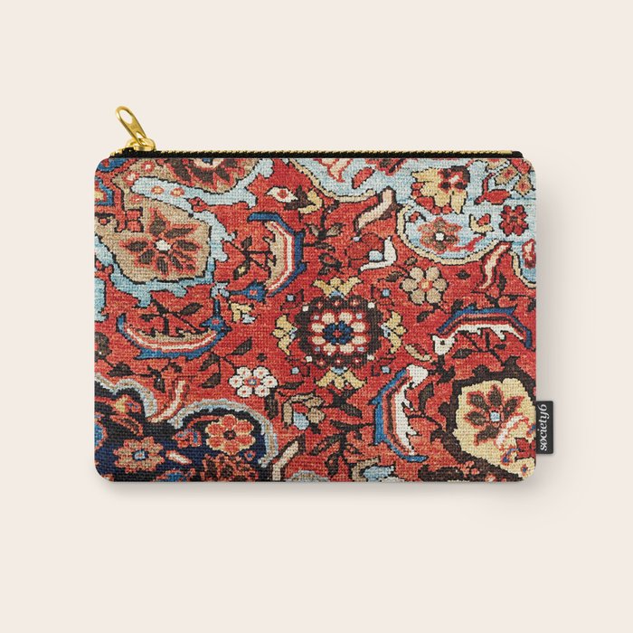 Mahal Vagireh Arak West Persian Rug Sampler Print Carry All Pouch Gallery Image 1