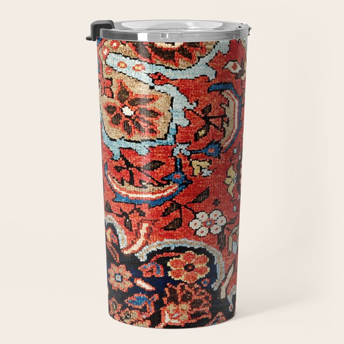 Mahal Vagireh Arak West Persian Rug Sampler Print Travel Mug Gallery Image 3