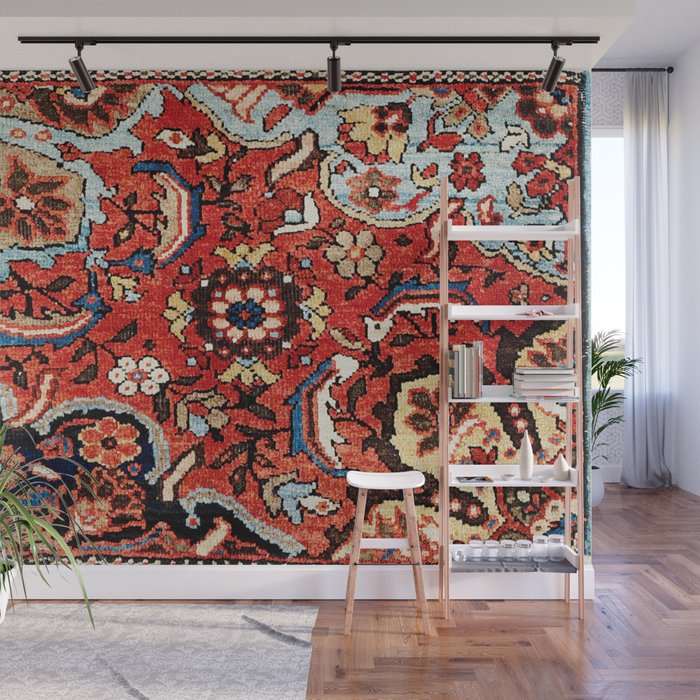 Mahal Vagireh Arak West Persian Rug Sampler Print Wall Mural Gallery Image 1
