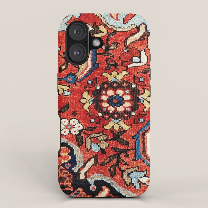 Mahal Vagireh Arak West Persian Rug Sampler Print iPhone Case Gallery Image 1