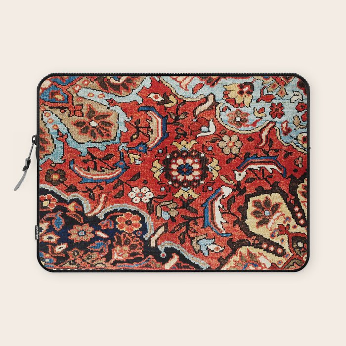 Mahal Vagireh Arak West Persian Rug Sampler Print Laptop Sleeve Gallery Image 1