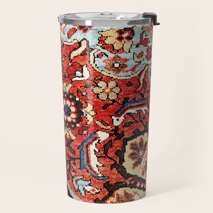 Mahal Vagireh Arak West Persian Rug Sampler Print Travel Mug Gallery Image 2