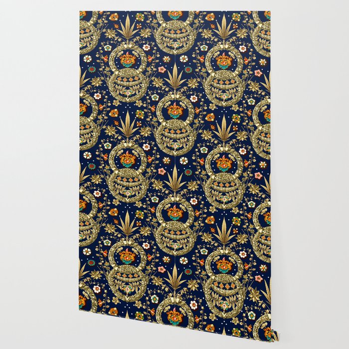 Art Nouveau Floral Pattern Wallpaper Gallery Image 2