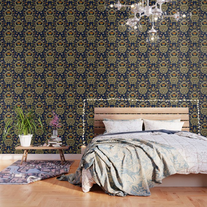 Art Nouveau Floral Pattern Wallpaper Gallery Image 3