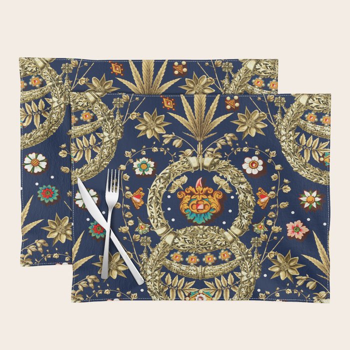 Art Nouveau Floral Pattern Placemat Gallery Image 1