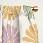 Retro Summer Daisies III Window Curtain Gallery Image 2
