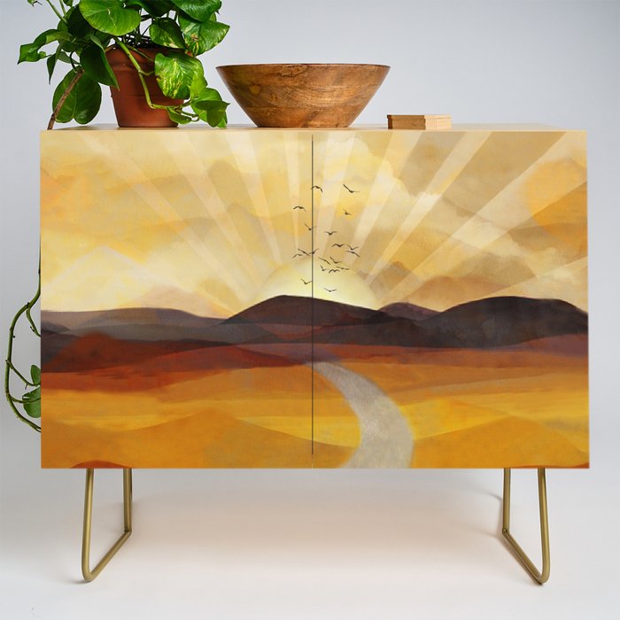 Desert in the Golden Sun Glow II Credenza Gallery Image 1