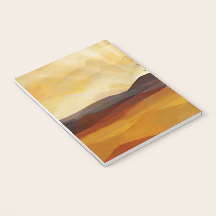 Desert in the Golden Sun Glow II Notebook Gallery Image 3