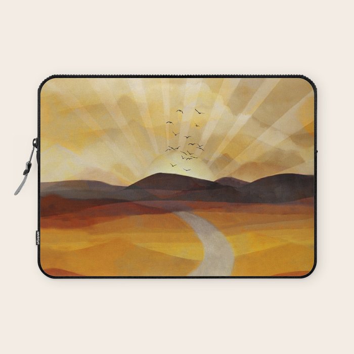 Desert in the Golden Sun Glow II Laptop Sleeve Gallery Image 1
