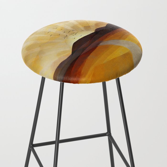 Desert in the Golden Sun Glow II Stool Gallery Image 2