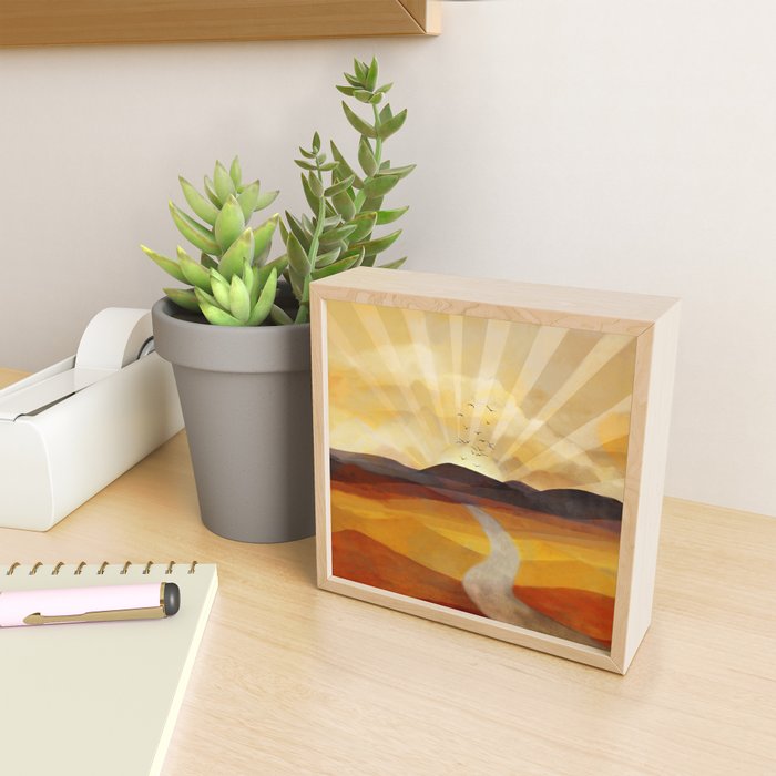 Desert in the Golden Sun Glow II Mini Art Print Gallery Image 2