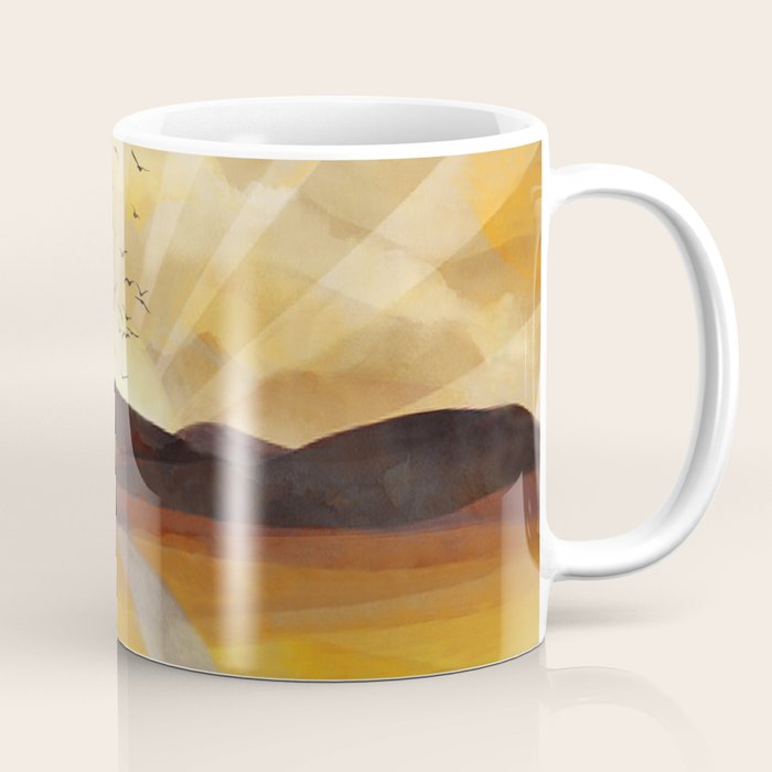 Desert in the Golden Sun Glow II Coffee Mug Gallery Image 1