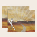 Desert in the Golden Sun Glow II Placemat Gallery Image 1
