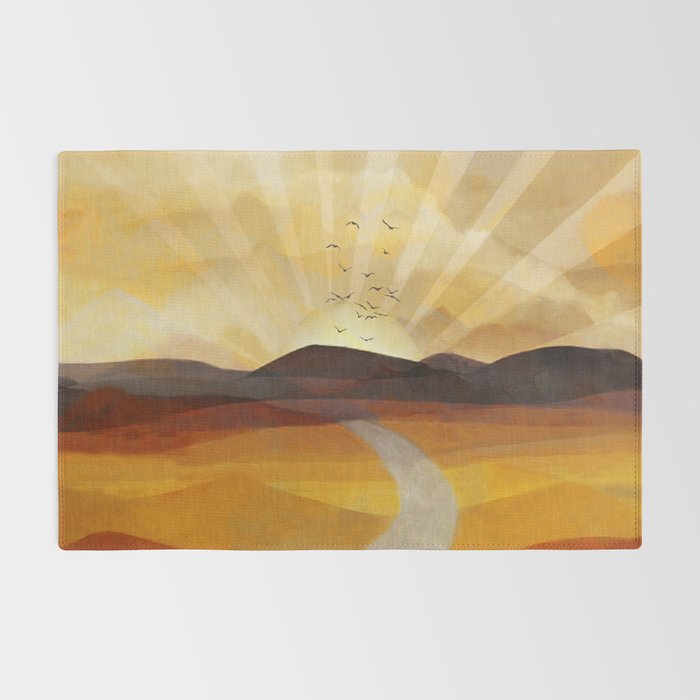 Desert in the Golden Sun Glow II Rug Gallery Image 2