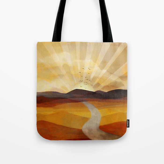 Desert in the Golden Sun Glow II Tote Bag Gallery Image 1