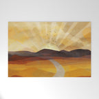 Desert in the Golden Sun Glow II Welcome Mat Gallery Image 1